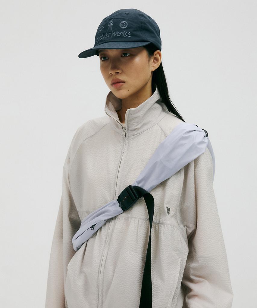 KALEG Linen Blend Graphic Cap (Grayish Navy)