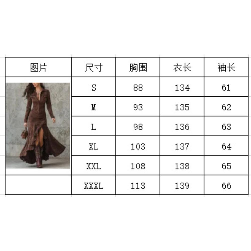 Women'S Fashion Elegance Temperament Zipper Lapel Pocket Dress Long Dress