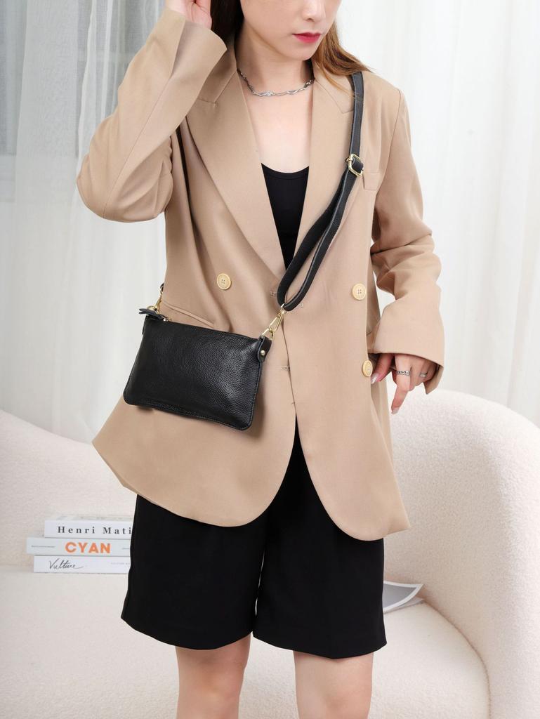 Exclusive Bags Women's Leather First-layer Cowhide Clutch Bag Cross-body Mobile Phone