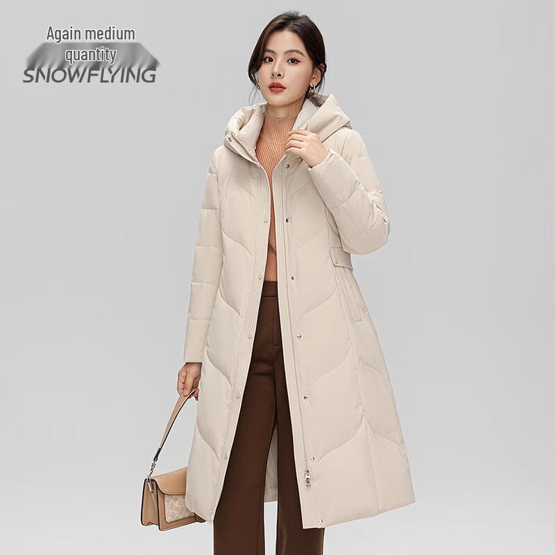 SNOWFLYING Women's Mid-Length Over-the-Knee Down Jacket X301450276F