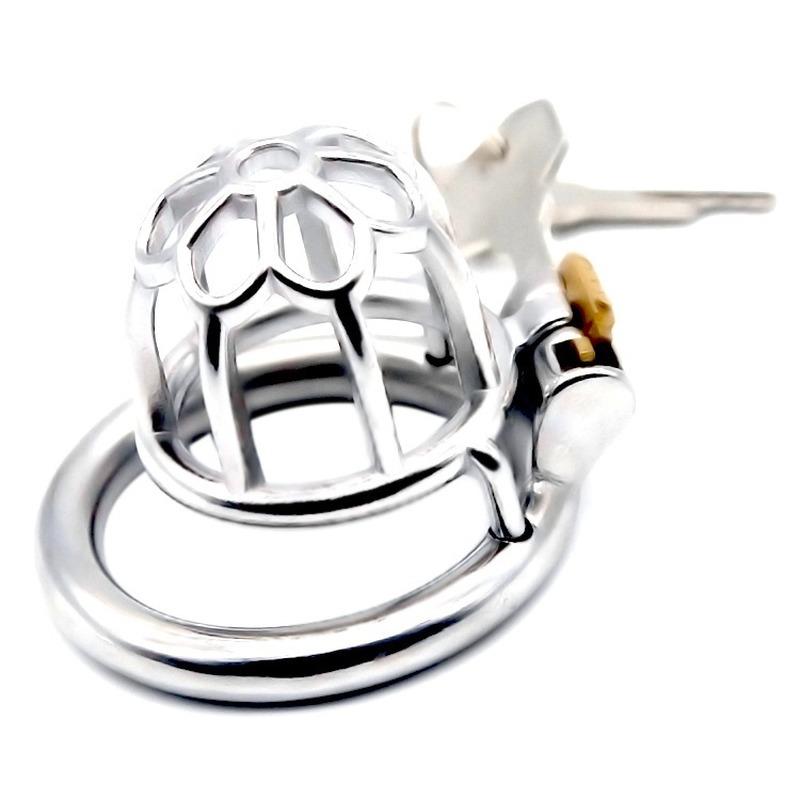 BDSM Stainless Steel Penis Cage Chastity Belt Slave Adult Male Sex Toys Cock Ring Ball Stretcher Cuckold Scrotum CB Lock