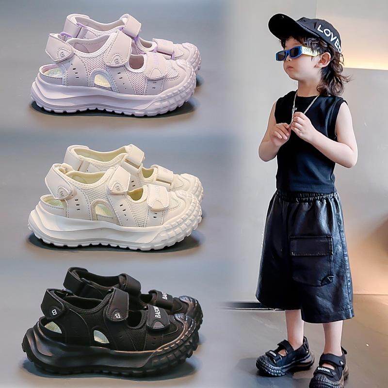 Children's Shoes, Girls' Sandals, Summer Edition , New Style for Girls' Summer, Mesh Perforated, Boys' Baotou Sandals