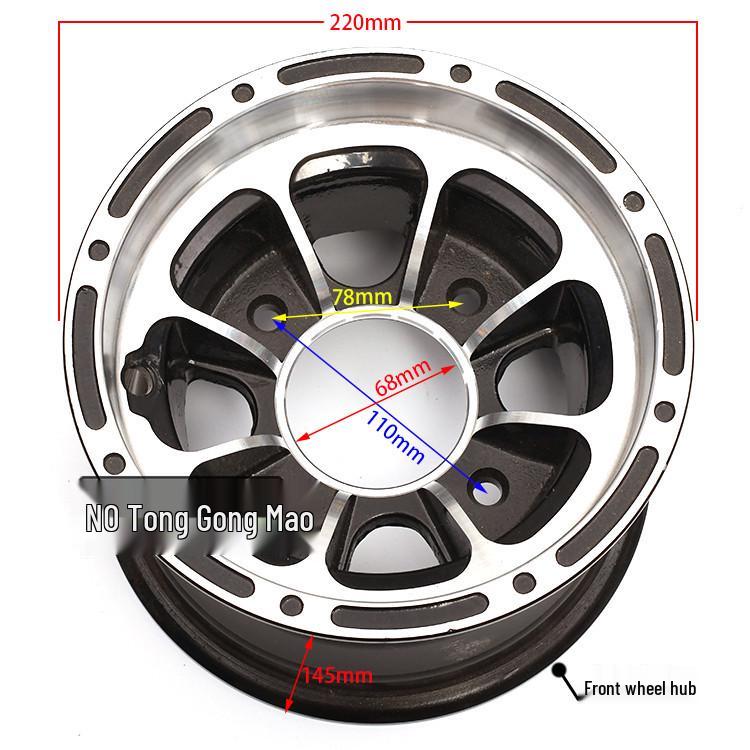 ATV Aluminum Alloy Wheel Hub & Tire Set – 19x7-8 Front Tire, 18x9.5-8 Rear Tire