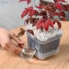 Square Root View Planter Pot With Drainage Breathable Plastic Pot For Home Balcony Garden Plant Growing