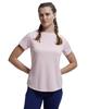 Women's Polyester Fabric Relaxed Fit Half Sleeve Breathable Mesh Active Wear T-Shirt