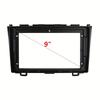 2 Din  Fascia for HONDA CRV CR-V 2007-2011 Car   Dash Panel Install Trim Frame Kit, Plastic, No Battery