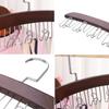 Wooden Sling Hanger Multi Functional Lingerie Tank Storage Rack Household Solid Wood Hooks Wave Clothes Hanger Home Organization