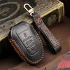 Leather Car Key Cover Keychain Case Protector for Peugeot 207 208 3008 206 308 508 2008 407 5008 301 Citroen C3 C4 C5 Berlingo