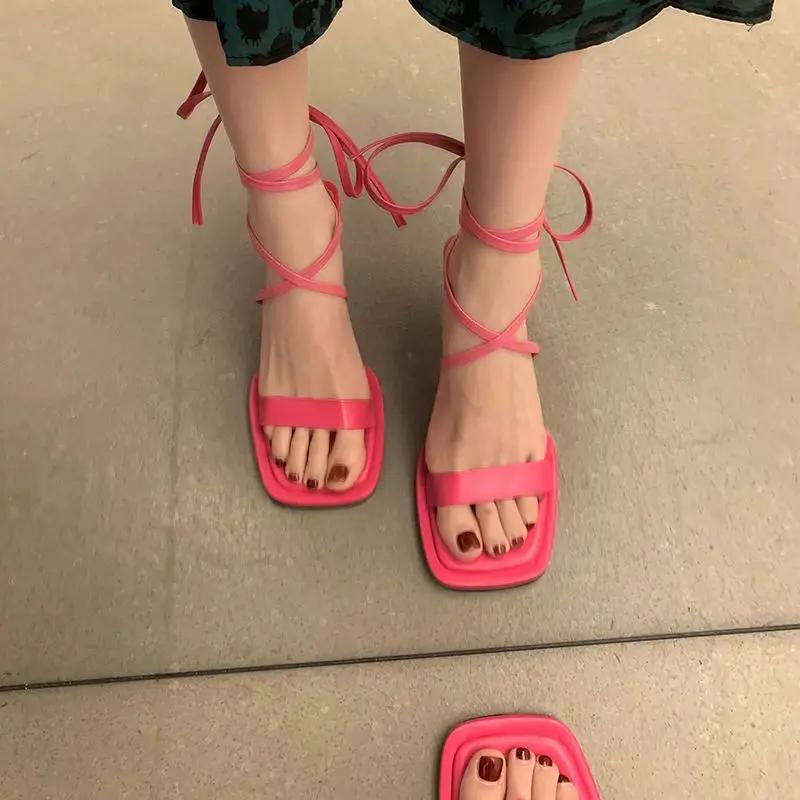 Fashion Vacation Open Toe Sandals for Women On Sale Casual Summer 2025 Comfortable Woman Shoes Wholesale Luxury The Best Asian Size Shoe