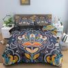Psychedelic Boho Luxury Bedding Set 2/3PCS With Pillowcase King Mandala Duvet Cover Queen Comforter Cover Polyester Quilt Cover