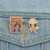 Anime Characters UV Print Pins Custom Skeleton Pirate Brooches Lapel Badges Clothes Punk Jewelry Gift for Friends