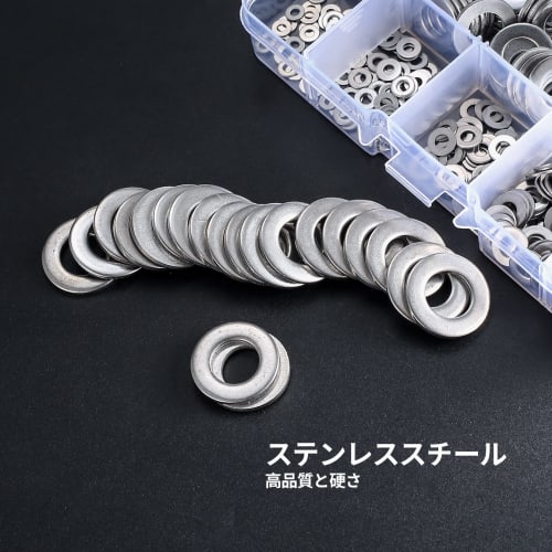 360 Pieces Flat Washers, Gasket Fasteners, Round Metal Washers, Spacers for Screws, Bolts, Washers, Spacers, M2, M2.5, M3, M4, M5, M6, M8, M10