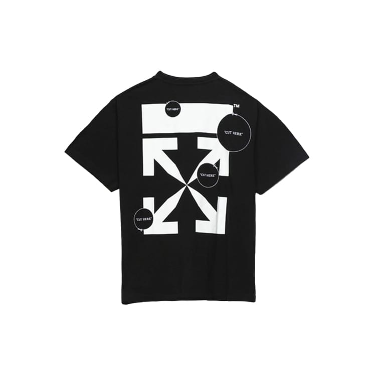 OFF WHITE T-shirt Coupe Oversize Flèches Ici OMAA038F20FAB0081001