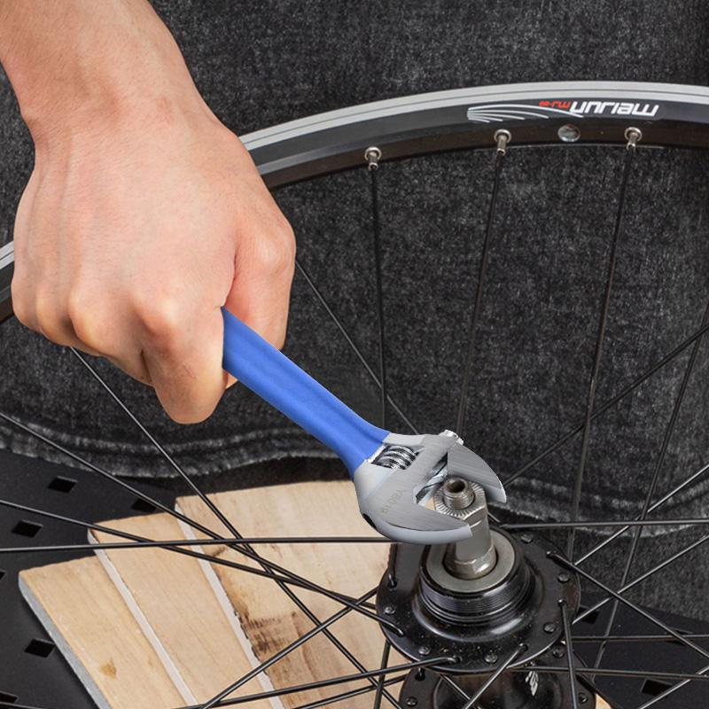 1pc Large Opening Adjustable Wrench Spanner With Short Handl 8 Inch/10 Inch Multifunctional Bathroom Wrench