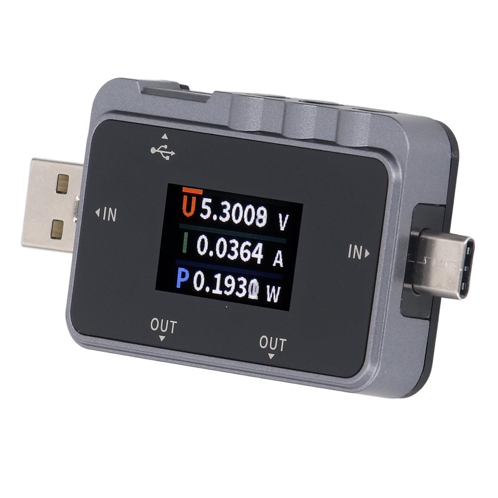 USB Tester 5 Set Data Storage Dynamic Monitoring USB A Type C Voltage Current Power Multimeter 4-24V