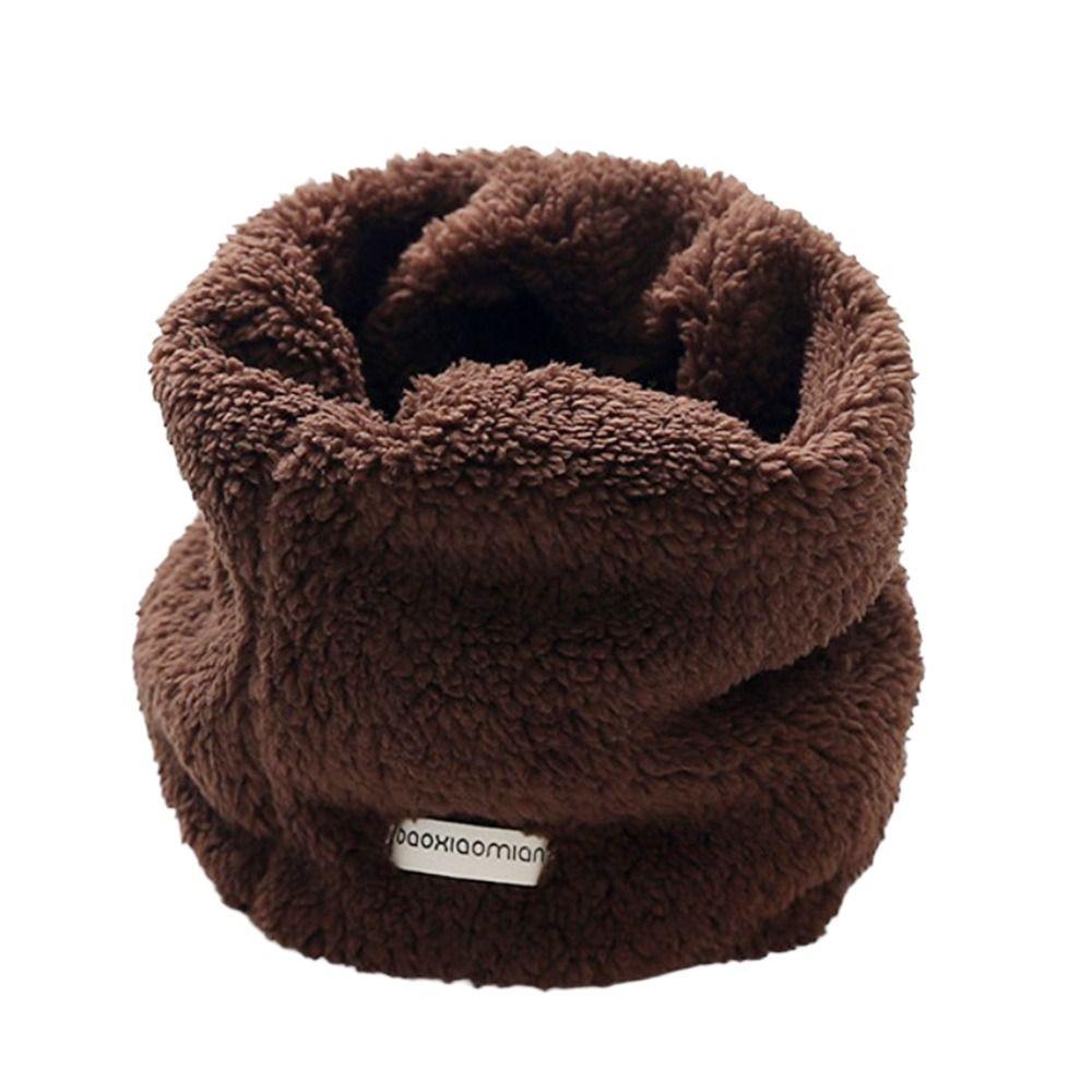 

Утепленный шарф-снуд бархатный велосипедный шарф теплая защита шеи спортивная бандана мужская женская кофейный