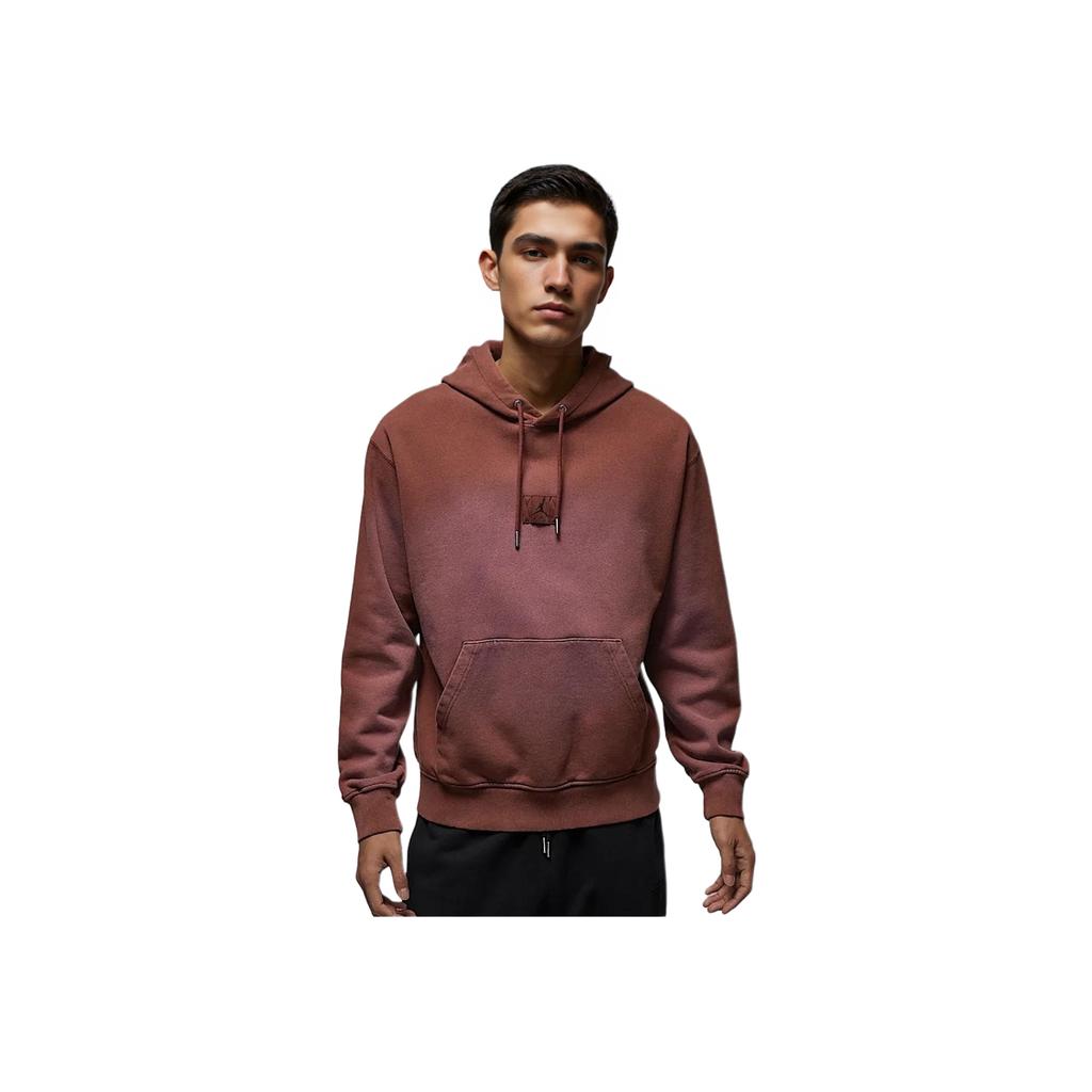 Jordan Flight Fleece Casual Thin Velvet Pullover Hoodie Men Hoodies Light-Brown FV7250231