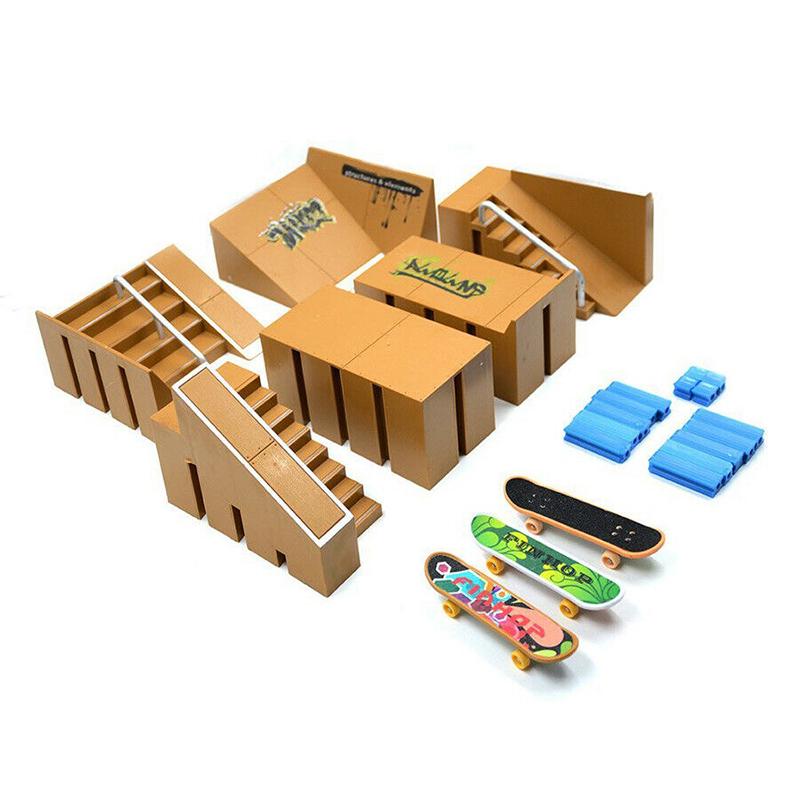 Tech Deck Kit Rampe Skate Park Mini Doigts – Planche à Doigts Rampe Grise/orange