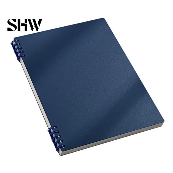 Study Supplies for Classroom A5 Spiral Notebook, Lined /Horizontal Grid/Blank Inner Page, Multifunctional Writing Pad Morandi Solid Color Cover
