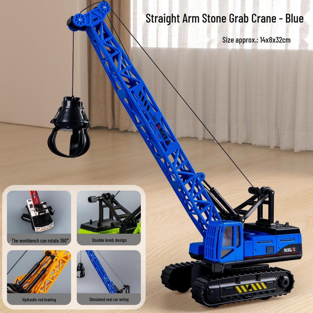 Eylemsizlik Mühendislik Aracı için Damperli Kova ve Forklift Durdurma Arabası Modeli ile Çocuk İtmeli Ekskavatör Oyuncağı.