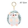 Adorable Cartoon Hedgehog Keychain 9/12cm Cute Portable Pendant for Backpack Luggage Key Holiday Gift