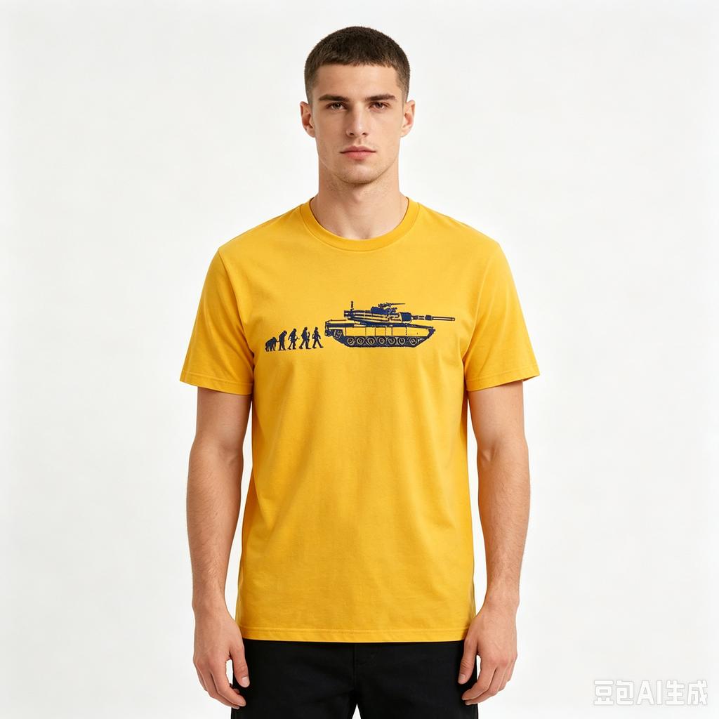 Cotton   Cool Military Tank Evolution Print Unisex Tshirt Army Vehicle Pattern Casual Daily Short Sleeve Tees