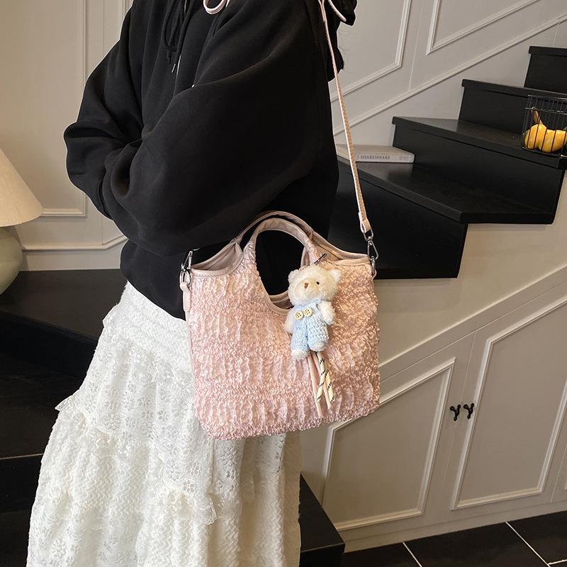 New Hand-carried Bucket Bag Women's Spring and Summer High-end Fashion Shoulder Bag Commuter Oblique Span Bag