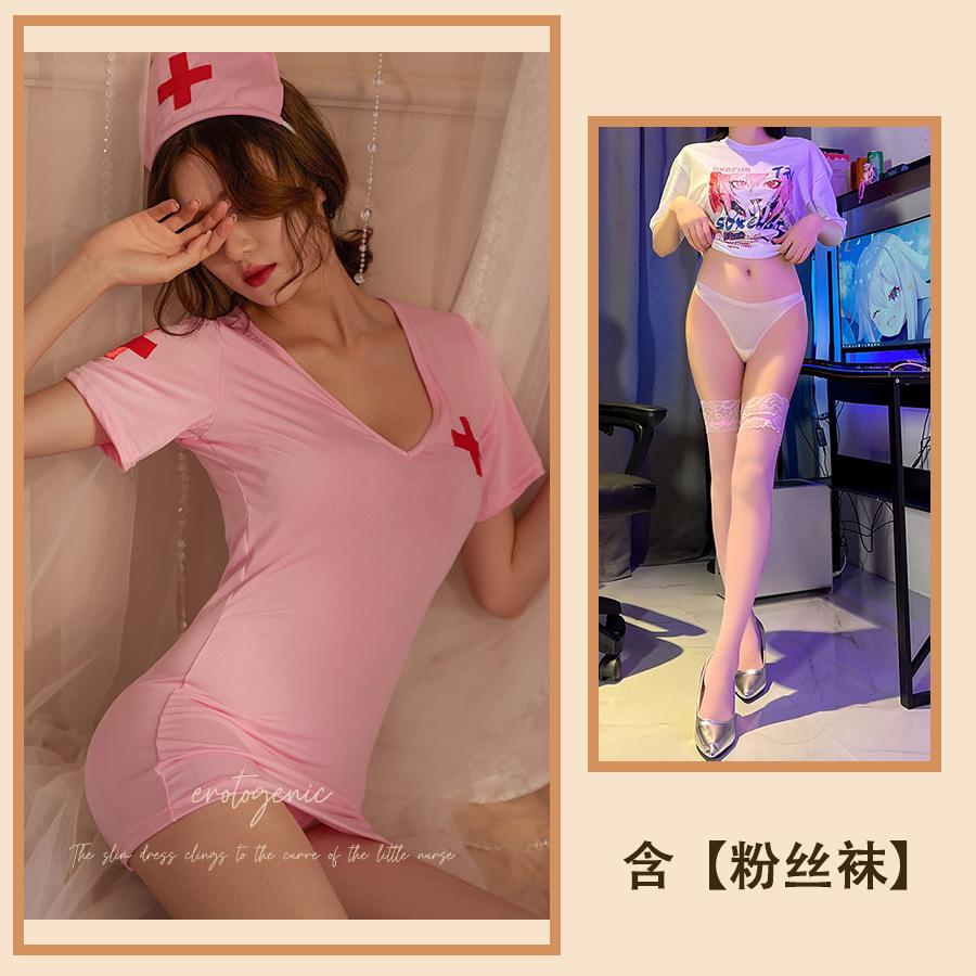 Sexy Lingerie Hollow Nurse Uniform Seduction Hot Cosplay Suit Cosplay Suit