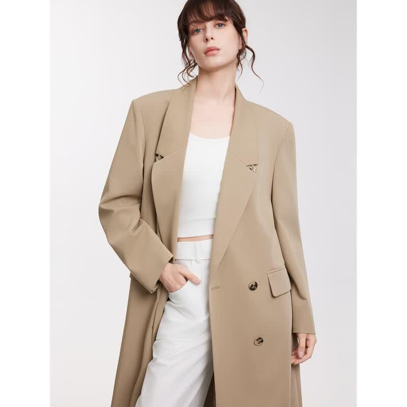 ELLE Women s French Style Blazer Coat S