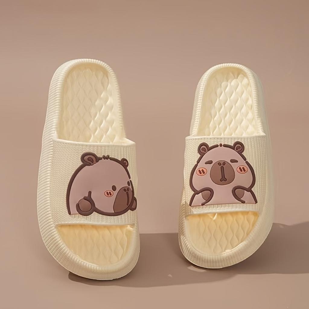 Summer Casual Comfort Non-slip Thick Bottom Soft Bottom Open Toe Outdoor Beach Slippers Indoor Home Bathroom Slippers