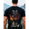 Men'S Black Mazinger Z Retro Anime Graphic Tee - Classic Japanese T-Shirt Manga Shirt Featuring Heat Transfer Print Comfortable Regular Fit Outdoor
