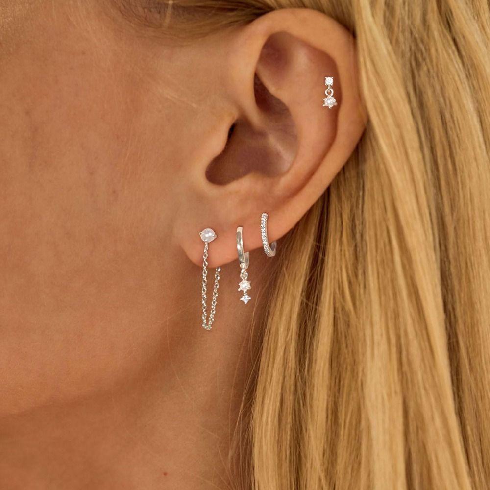 Dainty Design Gold Hoop Earrings Hypoallergenic Cartilage Earring Stack Earrings  Fashion Accessory