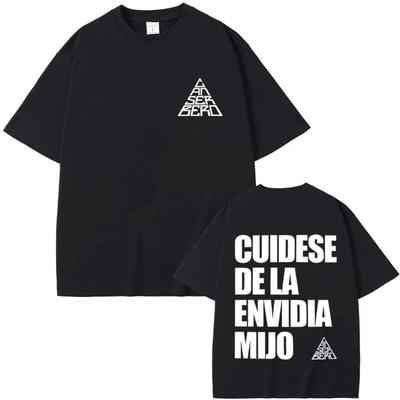 Hot Sale Rapper Canserbero Cuidese Dela Envidia Mijo T-shirt Men Hip Hop Fashion Oversized T Shirt Male Vintage Cotton T-shirts