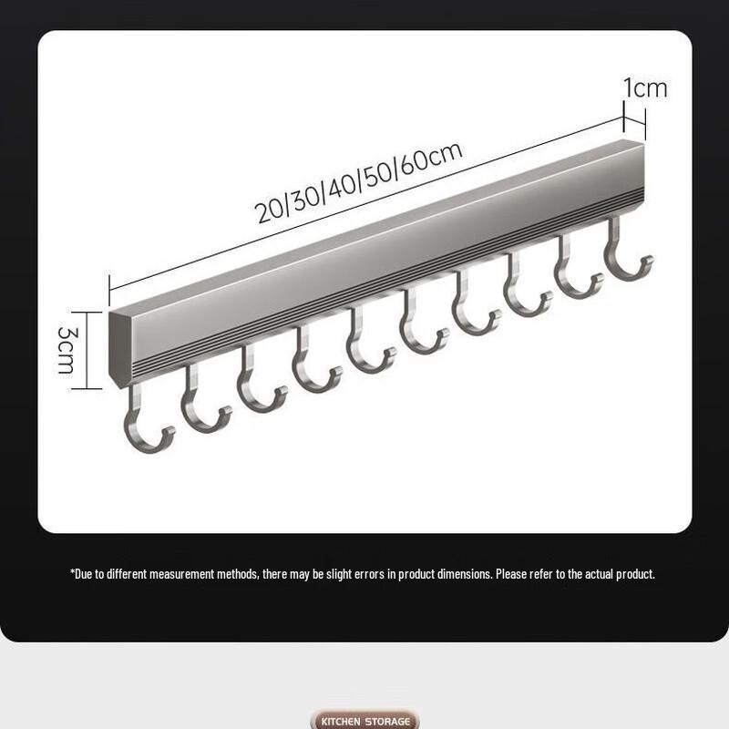 Mingpan Punch-Free Space Aluminum Kitchen Utensil Rack