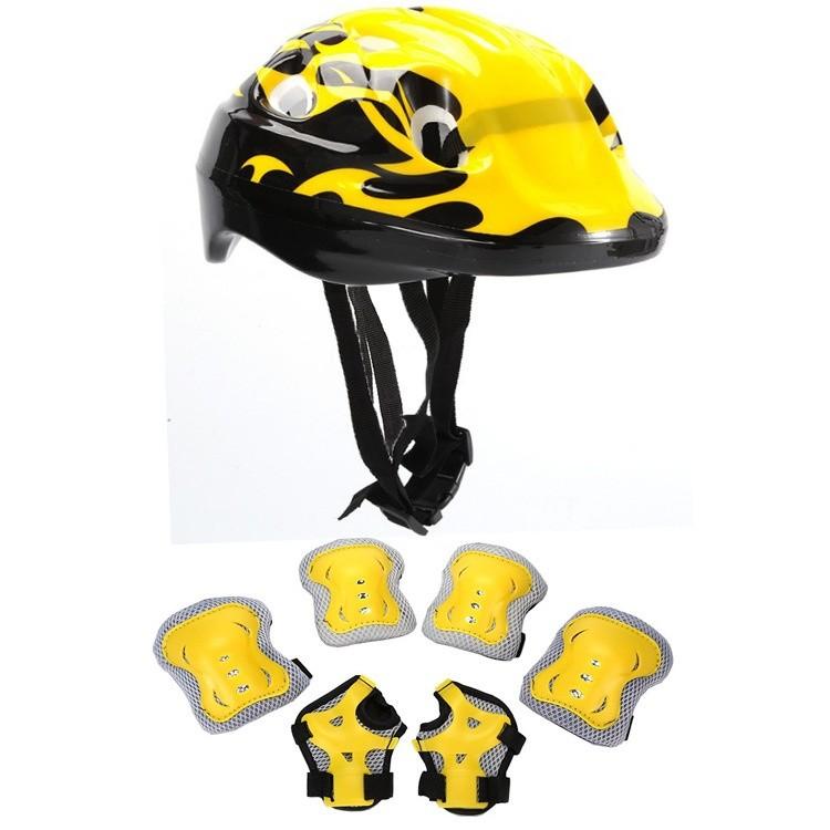 Childrens Safety Helmet Set For Roller Skating With Foam Padding And Knee Protectors For Kids Sports Activities