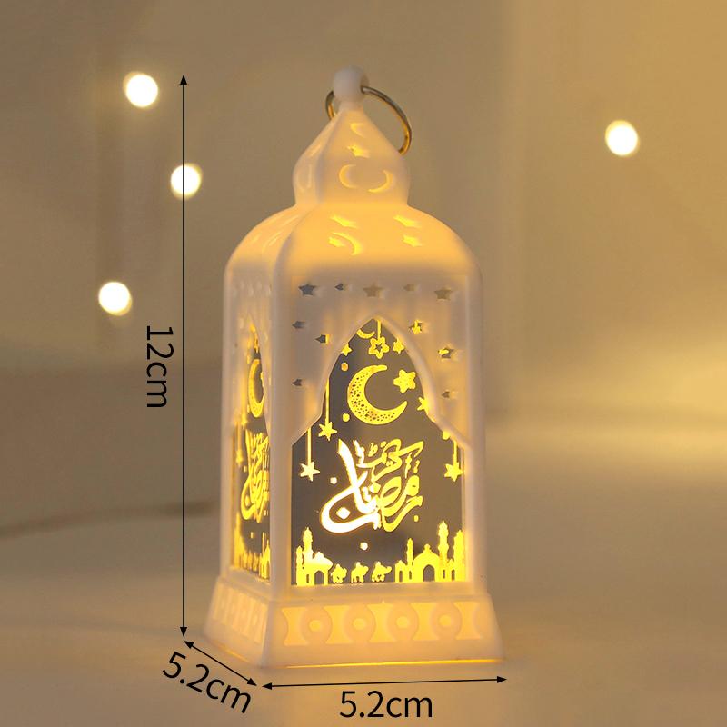 Ramadan Party Dekoration 2026 Eid Mubarak Laterne Ramadan Schreibtisch Kerzenlampe Stern und Mond Islamische Party Dekoration