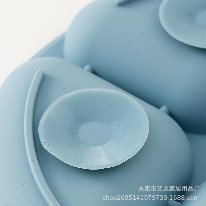Cartoon Silicone Suction Plate: Divided Baby Tableware for Anti-Fall Feeding