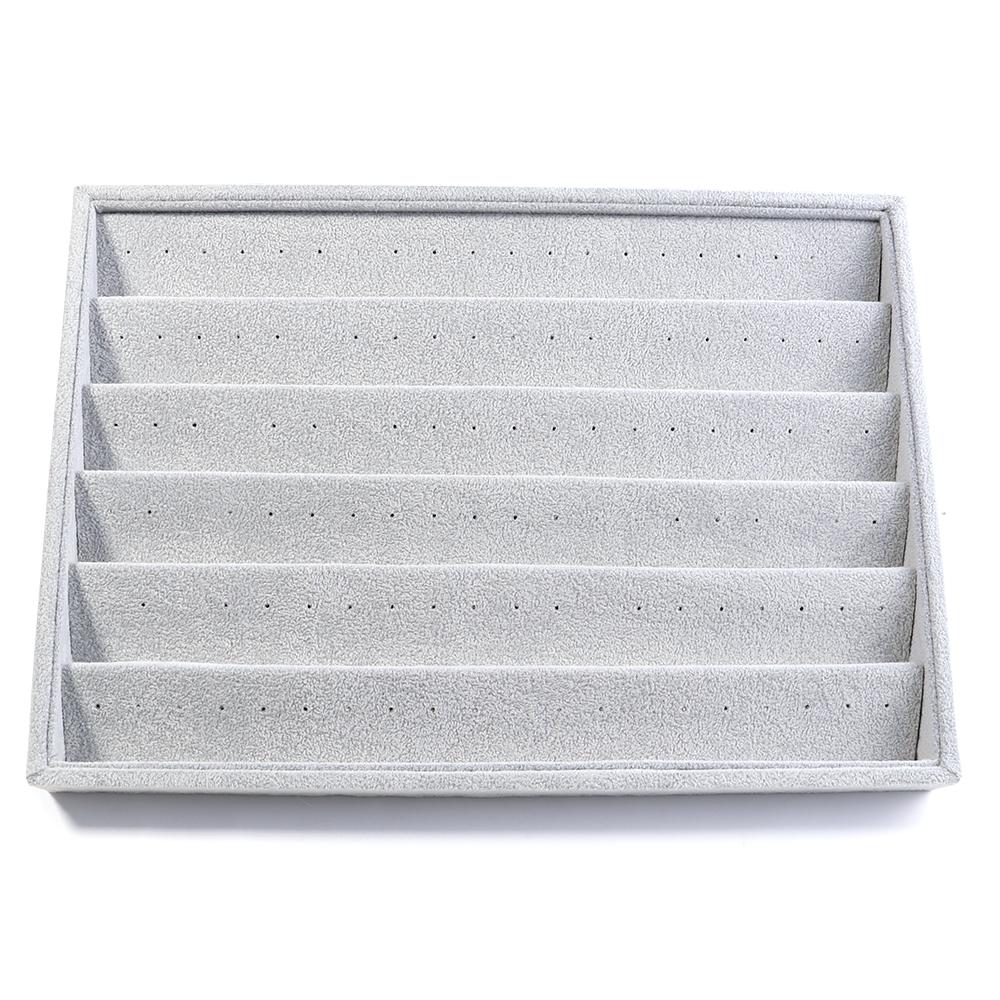 1pc Velvet Jewelry Display Tray Earrings Ring Storage Box Drawer Jewellery Organizers Stackable Jewelry Organizer Boxes