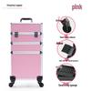 Lockable Multi-Layer Makeup Trolley Case for Nail Art & Beauty