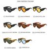 Retro Oversized Pilot Sunglasses Women Men Fashion Big Frame Glasses Man Lady Vintage Luxury Brand Sun Glasses UV400
