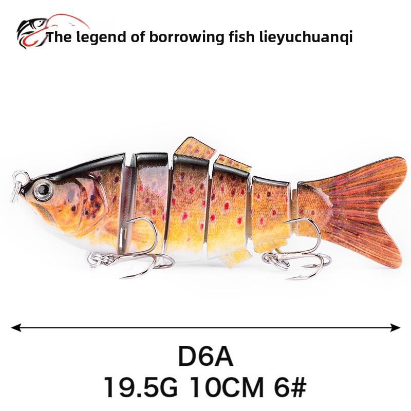 Simulated Multi-section Fish 10cm-6-6 Sections Luya Bait, Hard Bait, Fake Bait