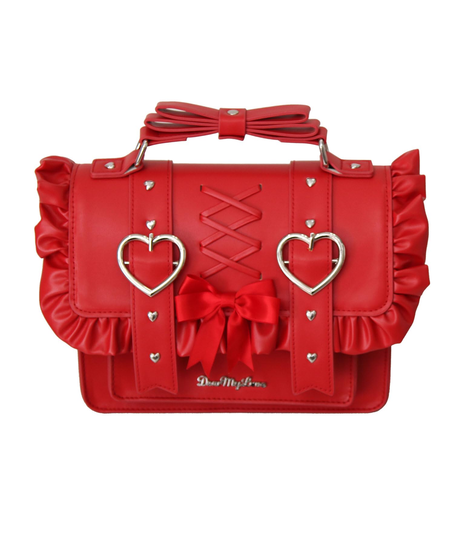 

Ita-bag, transparent, ribbon shoulder bag, Yumetenbo, lace-up, deco bag, clear bag, clear, live, event, spring, summer, fall, winter. Scallop Sax,