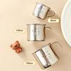 Mini Cute Children Mug With Handle  Durable Anti Drop 304 Stainless Steel Milk Coffee Cup Anti Scalding Drinking Cup Drinkware