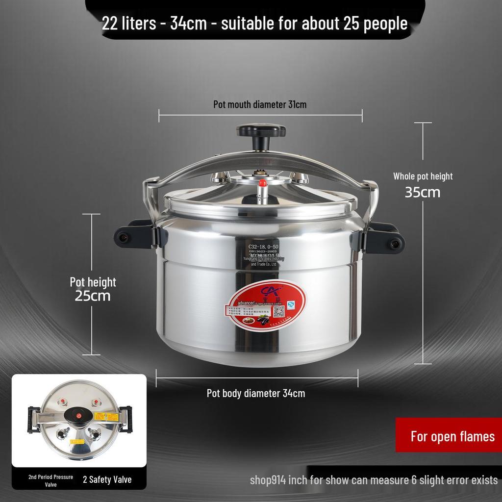 Universal Explosion-Proof High-Capacity Pressure Cooker for Commercial, Restaurant, and Catering Use