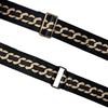 [DDBody] Embroidered Shoulder Strap, Replacement Bag Strap, Genuine Leather, Original Wide, Women's (Black Chain, 141cm X 3.8cm)