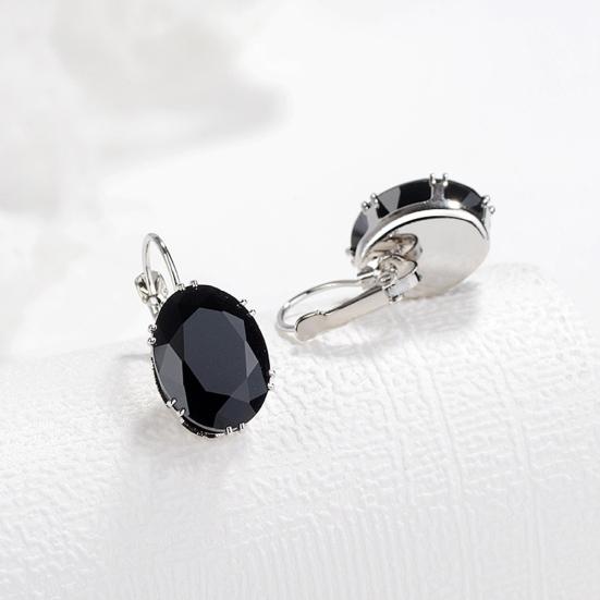 Women Fashion Cubic Zirconia Dangle Huggie Earrings Piercing Party Jewelry Gift