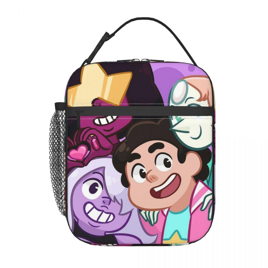 Steven Universe Anime Insulated Lunch Bag for Kids School Cooler Thermal Food Box Tote Leakproof Lunch Boxes Container