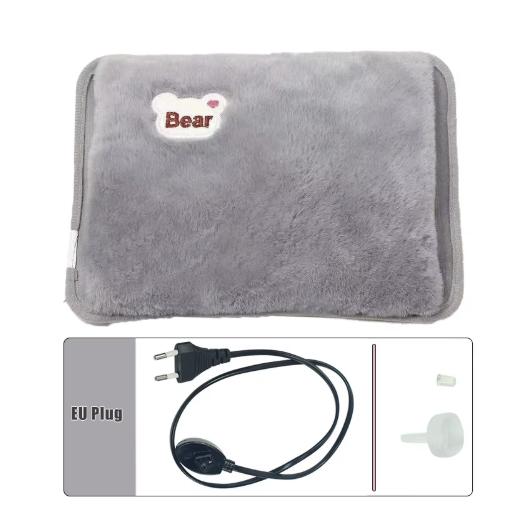 Rechargeable Hot Water Bottle - Cute Electric Hand Warmer (EU Plug), Reusable Hot Compress Bag & Pocket Warmer