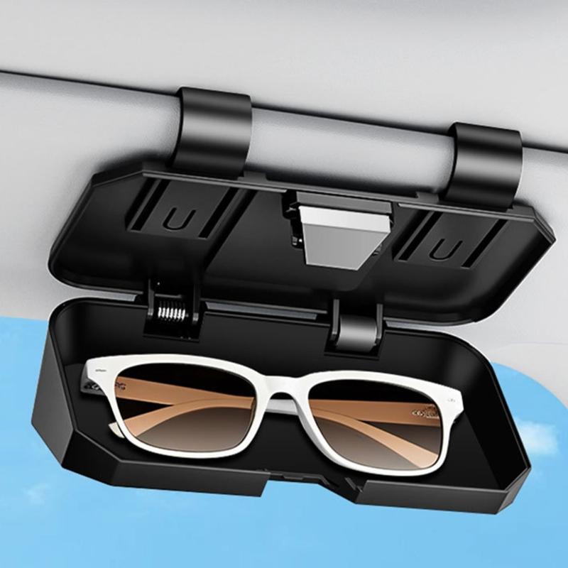 Universal Car Glasses Holder Organizers For Driver For Various Eyewear Type And Sizes Up To 7 Inches For Spacious Storage
