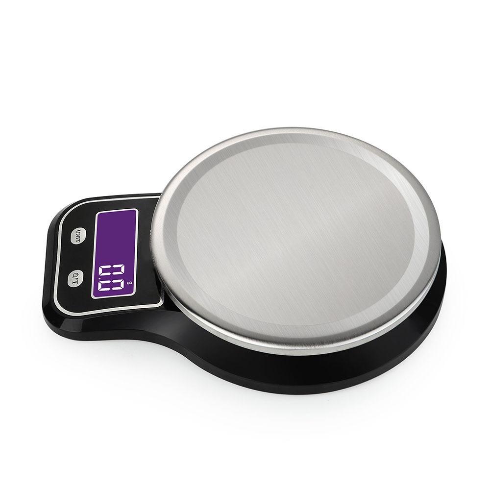LCD Display Kitchen Scale Black Digital Scale Practical Food Scale Meal Prep
